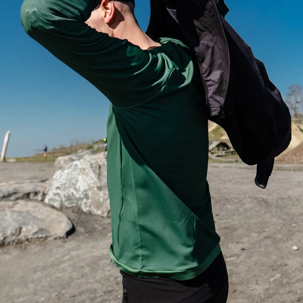 Off-Road Tech Jersey 3/4 Green/Olive - Image 4