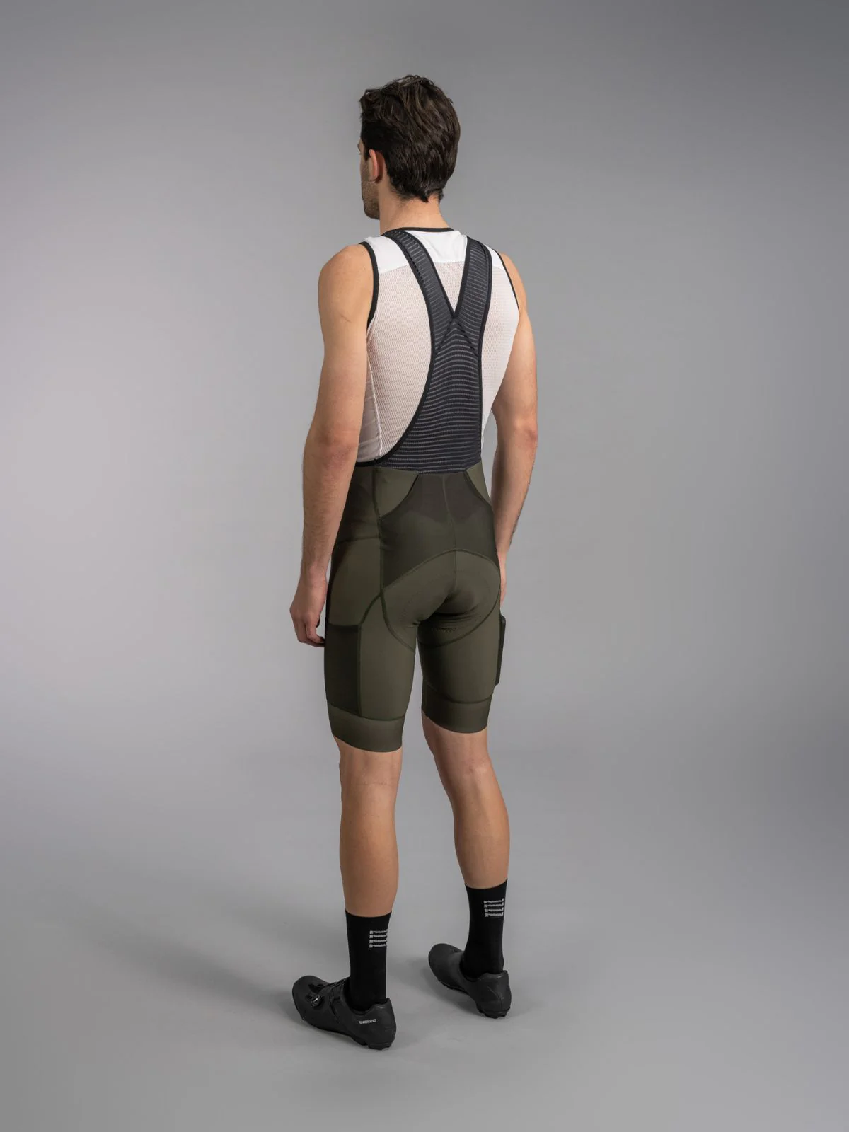 Icon Gravel Bibshorts Olive - Image 3