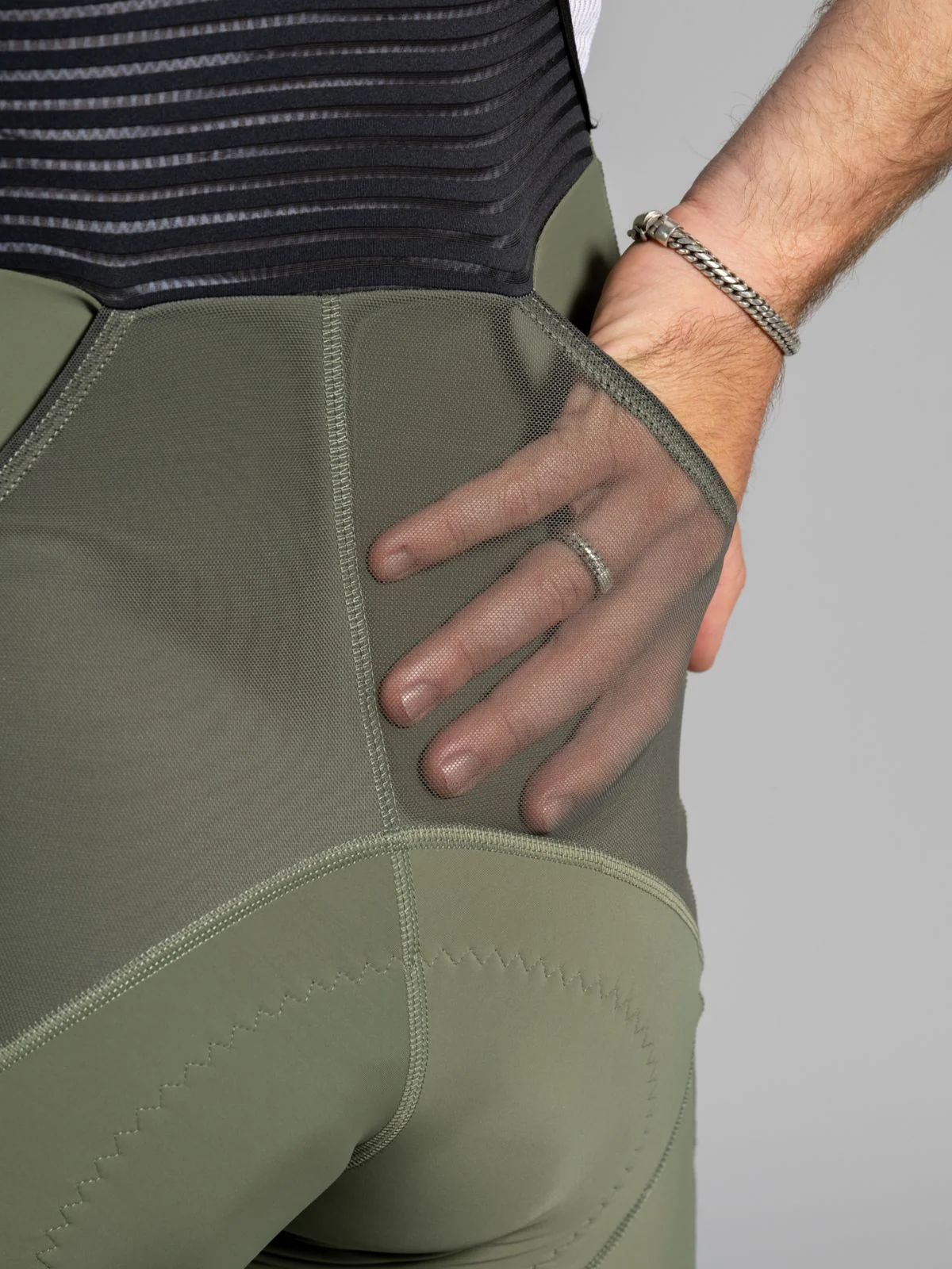 Icon Gravel Bibshorts Thyme Green - Image 5