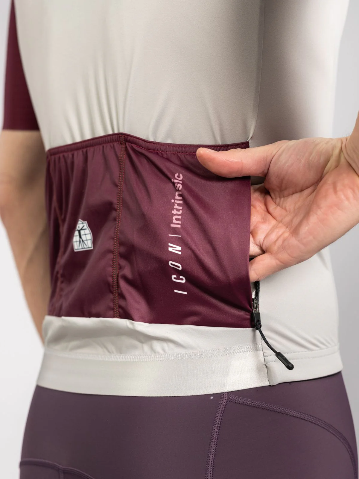 Icon Jersey Warm Grey - Bordeaux - Image 7