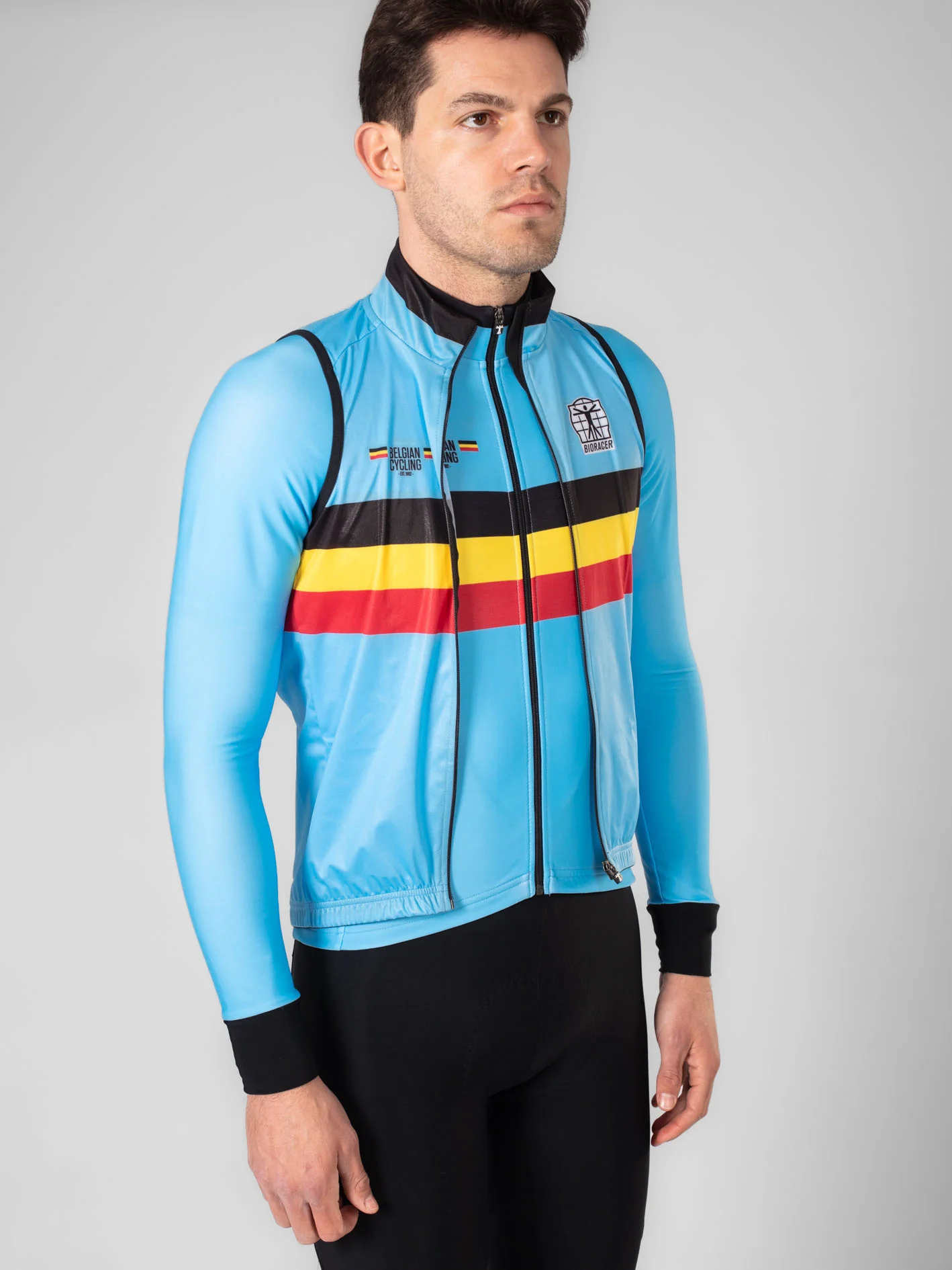 Official Belgian Cycling Icon Wind Gilet - Image 5