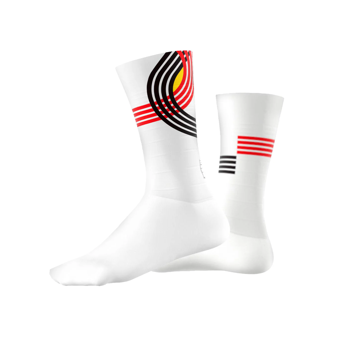 Official Team Belgium Technical Socks White - Olympic Edition - Image 3