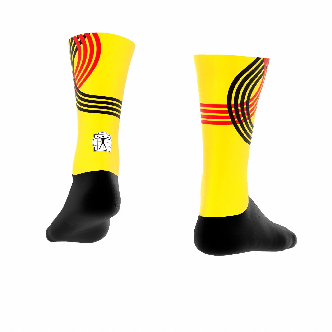 Official Team Belgium Technical Socks Yellow – Olympic Edition - Image 2
