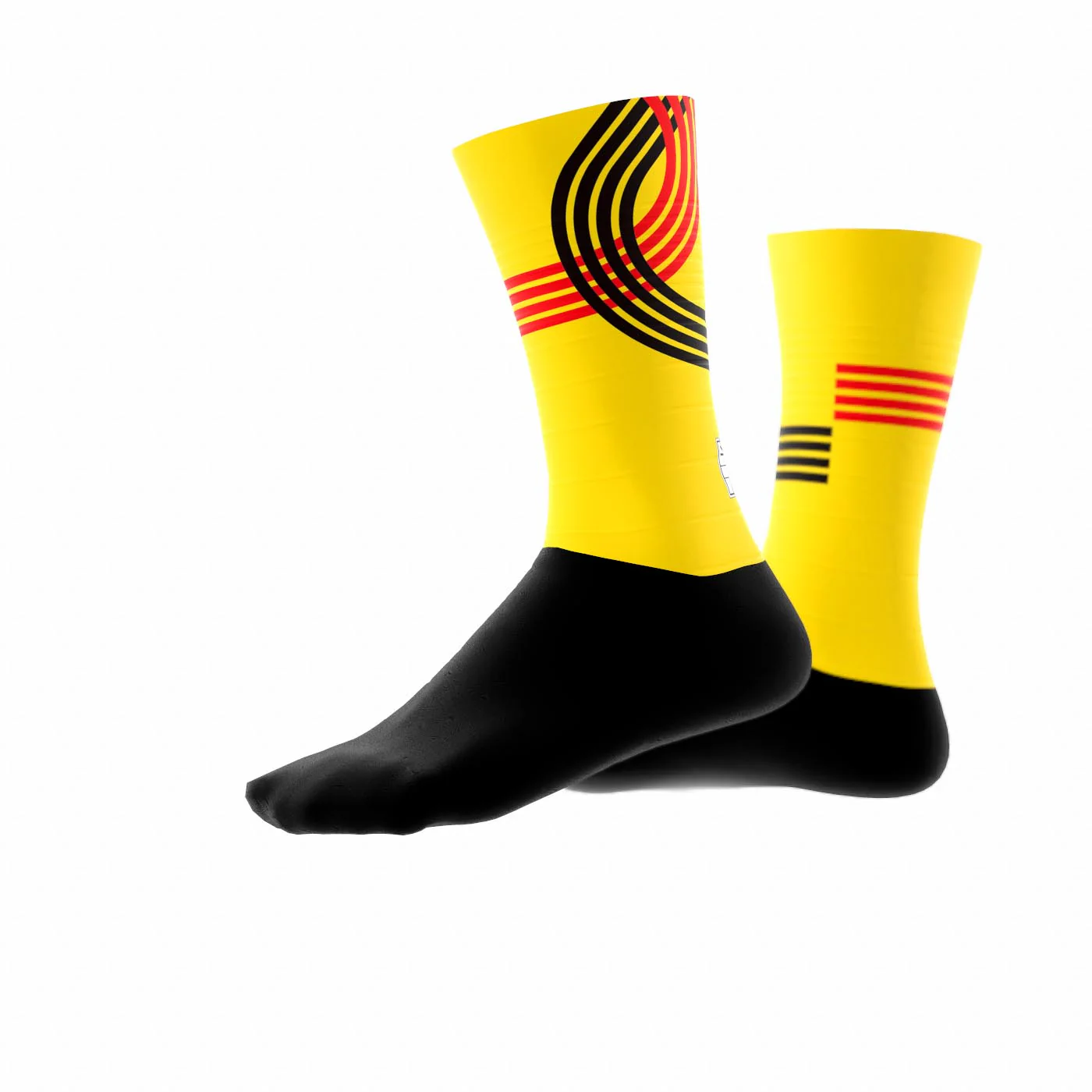 Official Team Belgium Technical Socks Yellow – Olympic Edition - Image 3