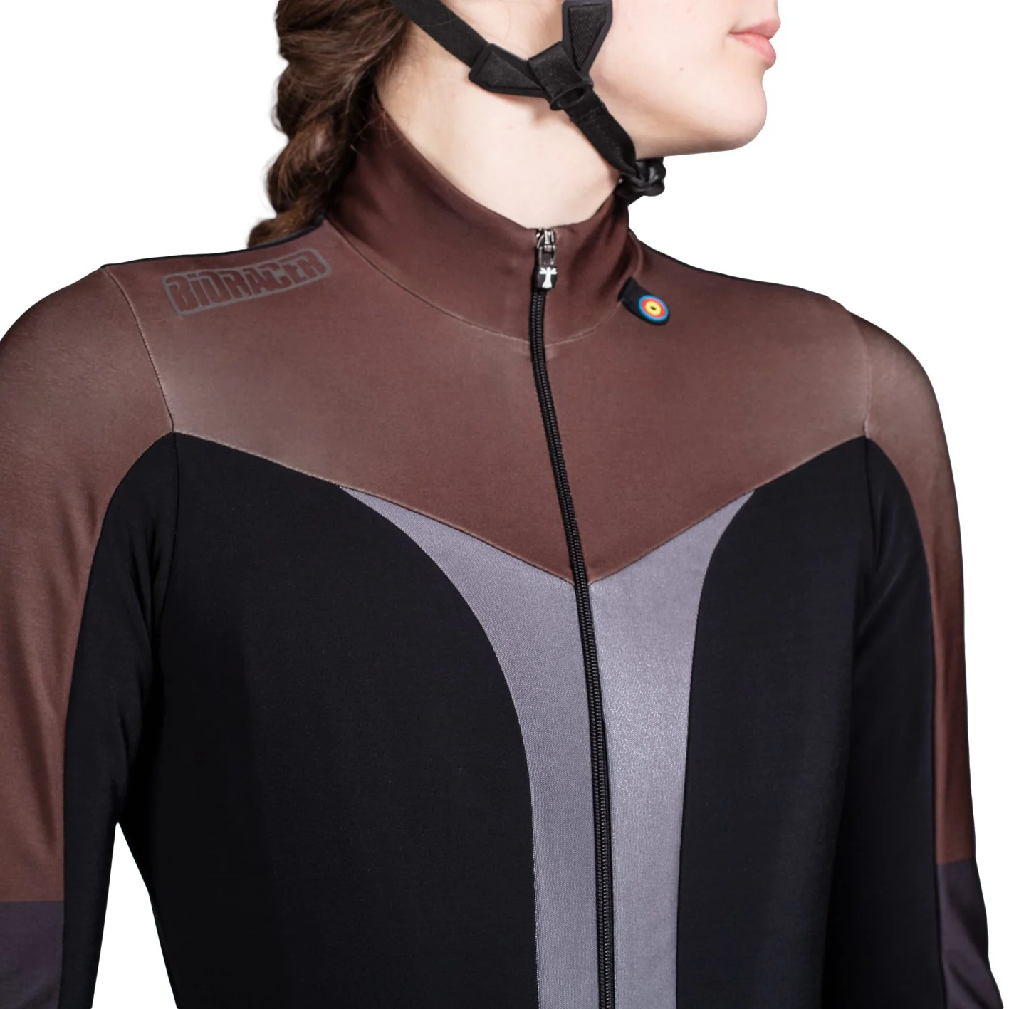 Vesper Tempest Pixel Women's Jacket Dark Chocolate - Image 5