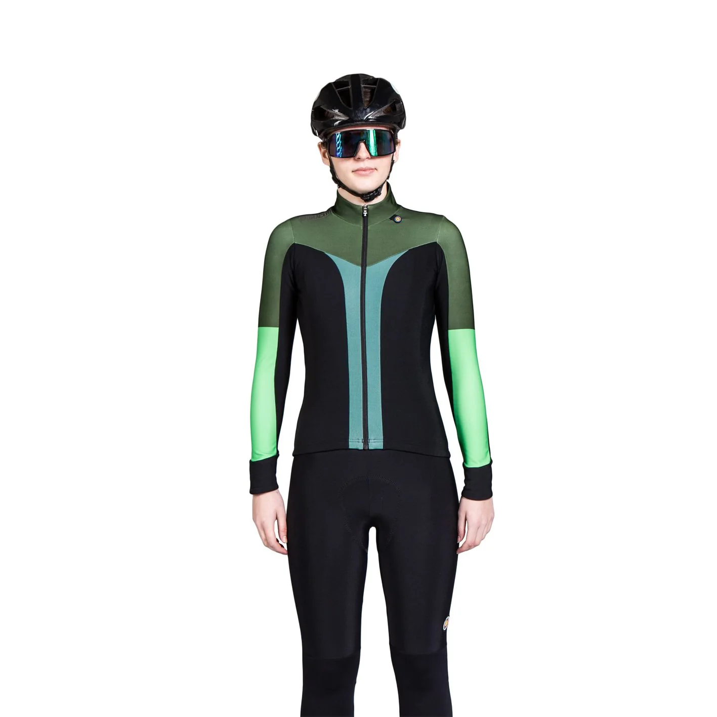 Vesper Tempest Pixel Women's Jacket Moss Green - Image 2