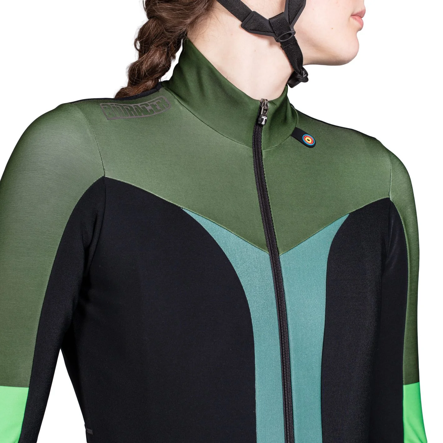 Vesper Tempest Pixel Women's Jacket Moss Green - Image 5
